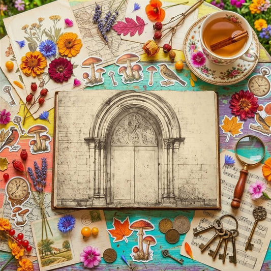 Gothic Doors Digital Papers