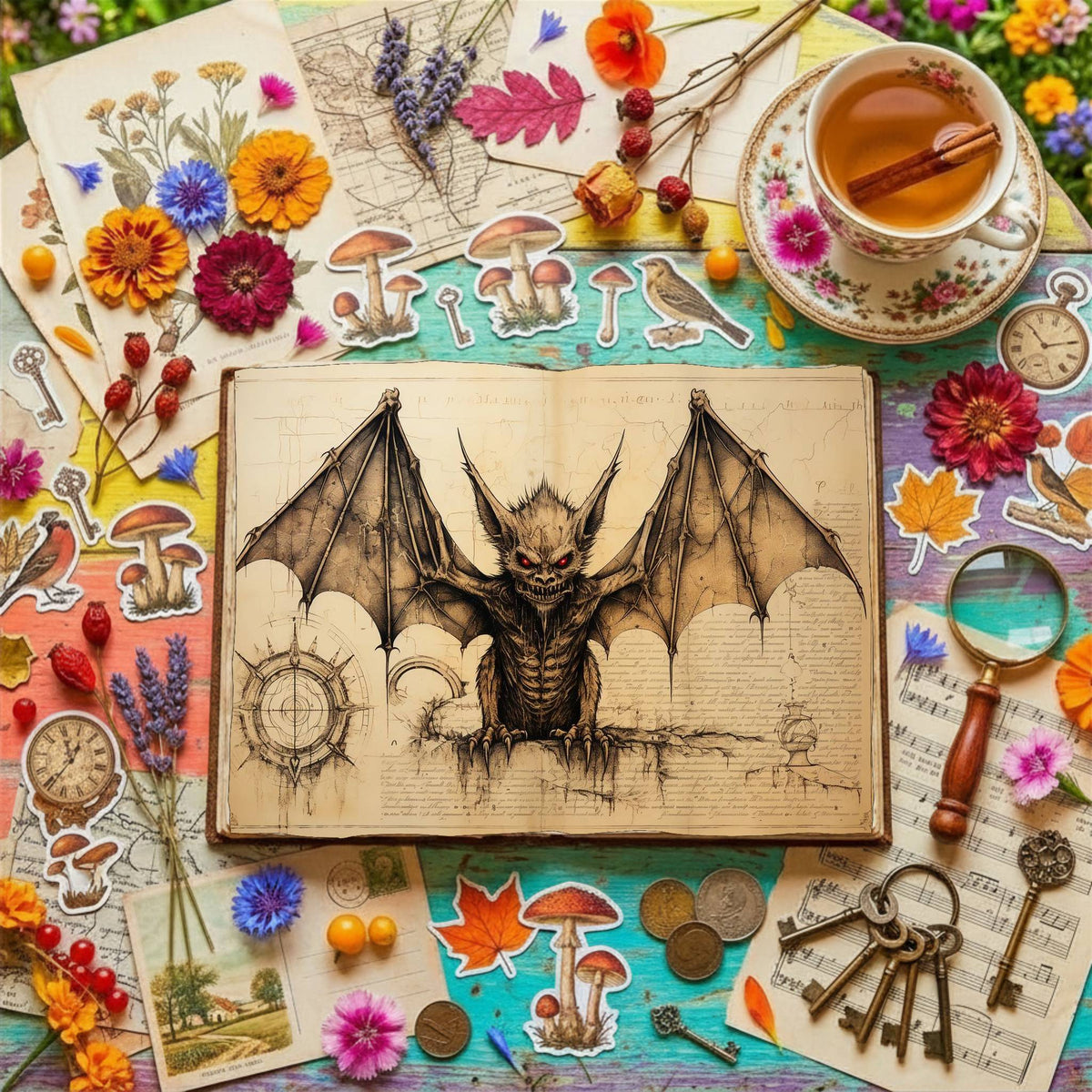 Gothic Gargoyle Digital Papers