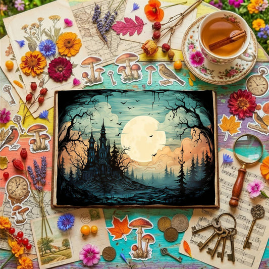 Gothic Moon Digital Papers