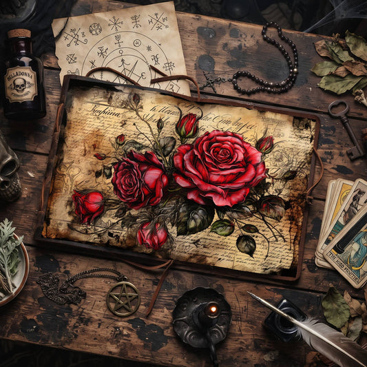 Gothic Roses Digital Papers