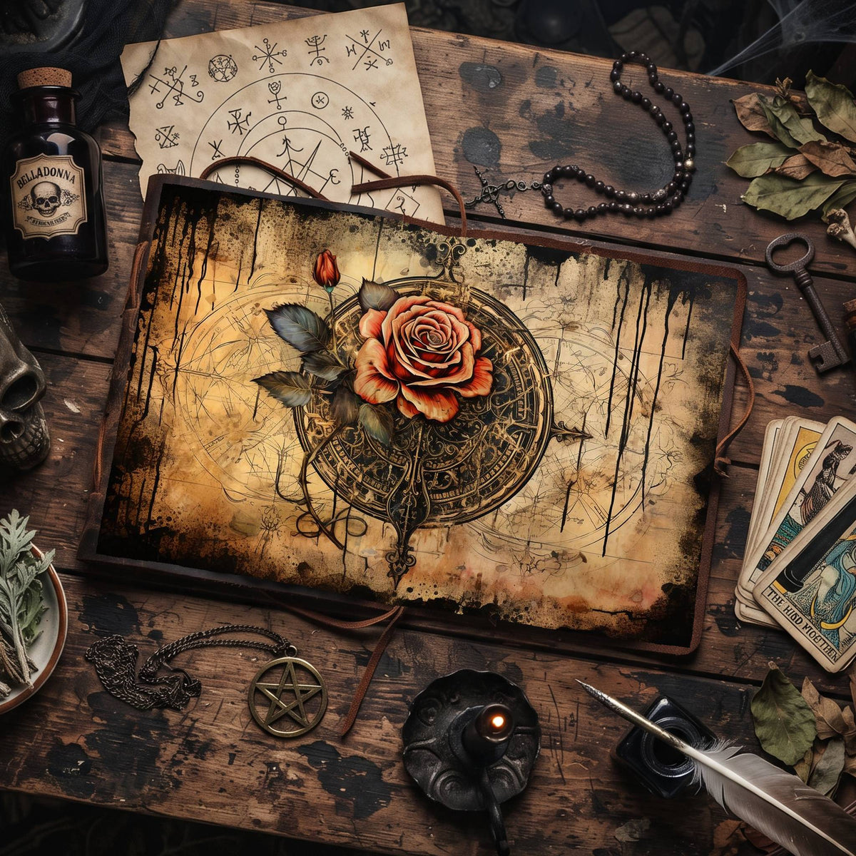 Gothic Roses Digital Papers