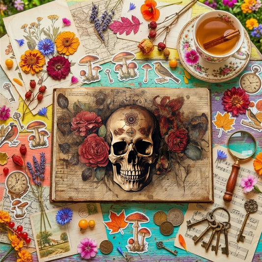 Gothic Skulls Digital Papers