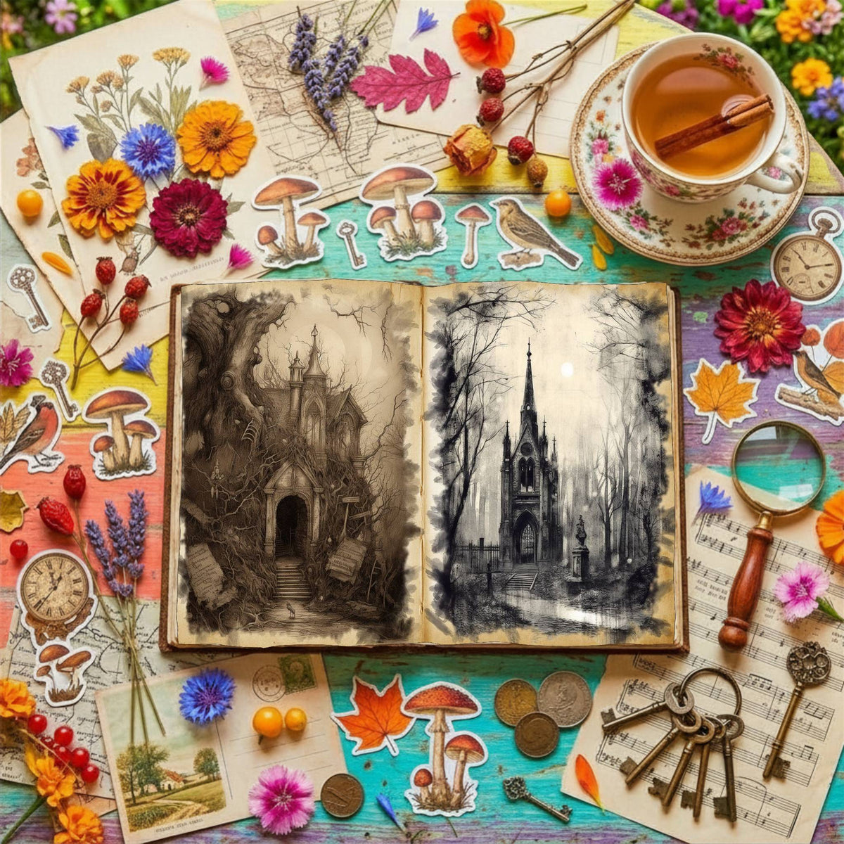 Gothic Digital Papers