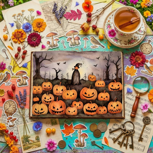 Halloween Pumpkins Digital Papers