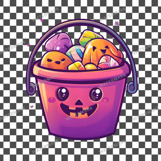 Halloween Kawaii Style Clipart Pngs