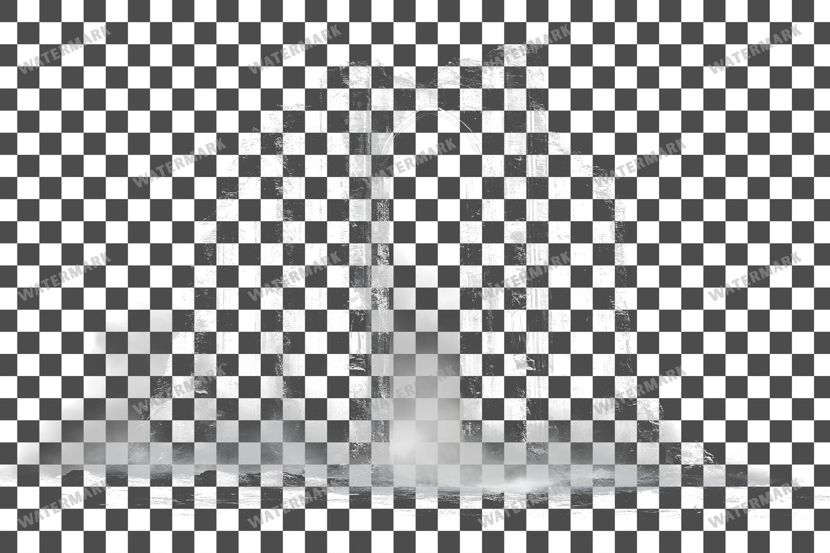 Haunted Cathedral Portal PNG overlay on a transparent checkered background, preview 1