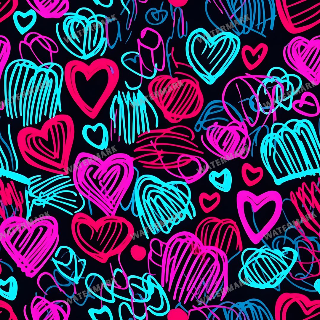 Hearts Seamless Pattern