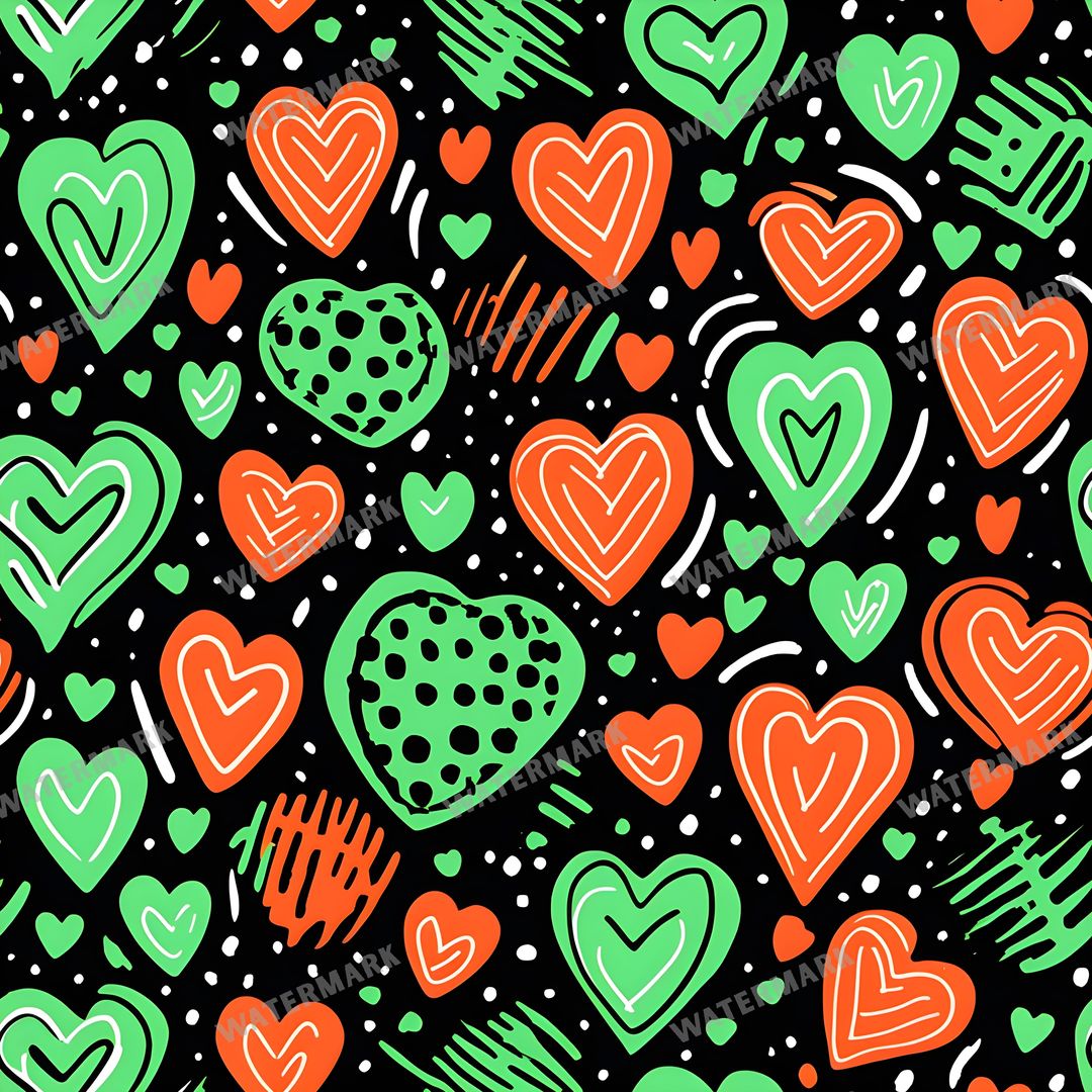 Hearts Seamless Pattern