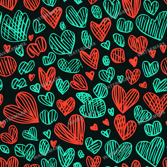 Hearts Seamless Pattern