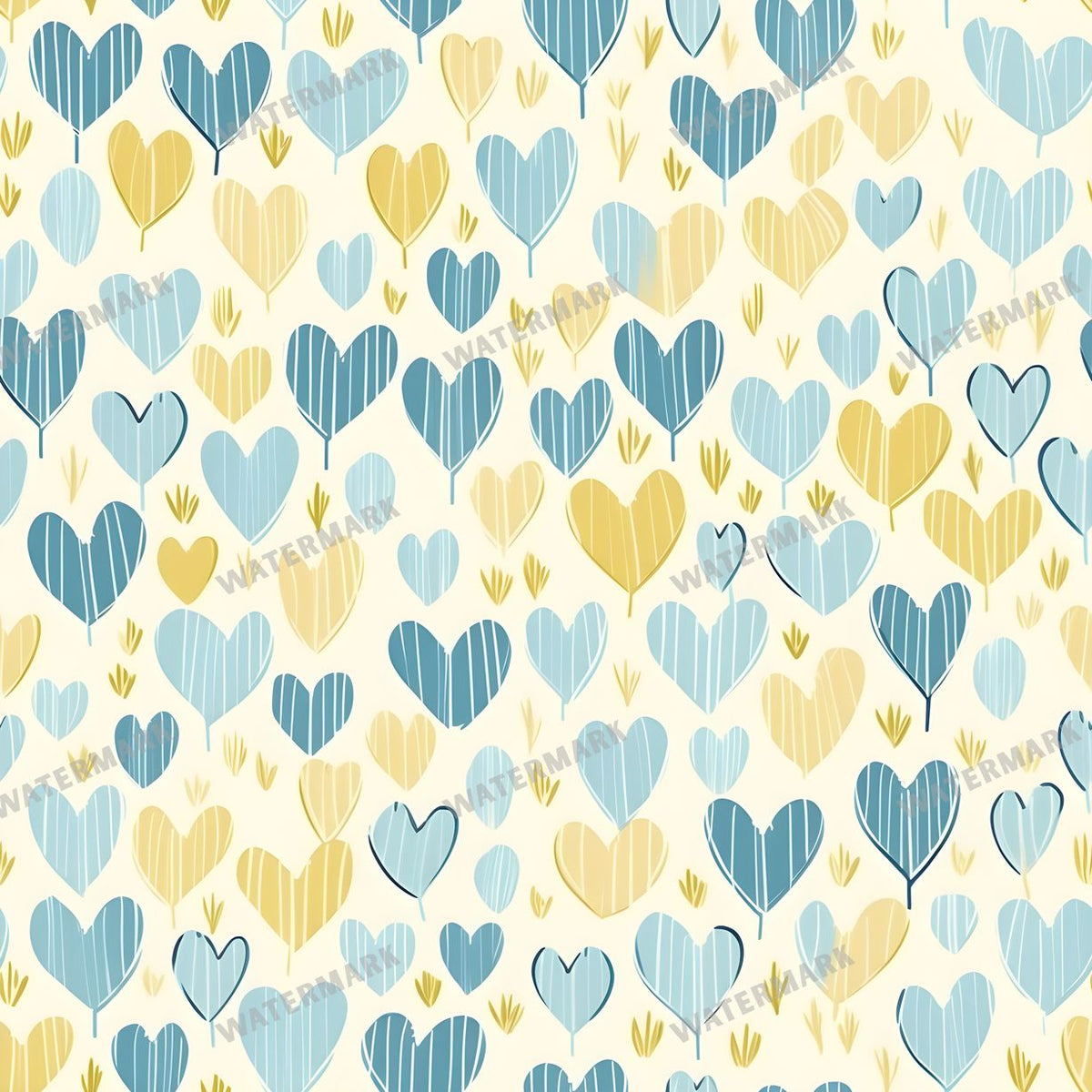 Hearts Seamless Pattern