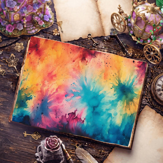 Hippie Tye Die Digital Papers
