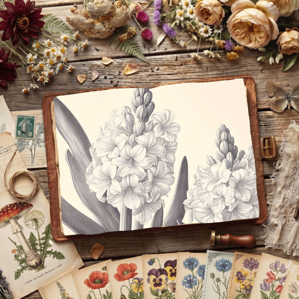 Hyacinths Digital Papers