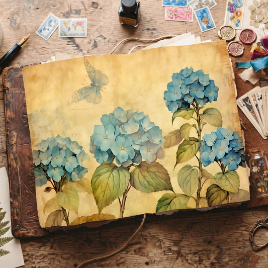 Hydrangea Digital Papers