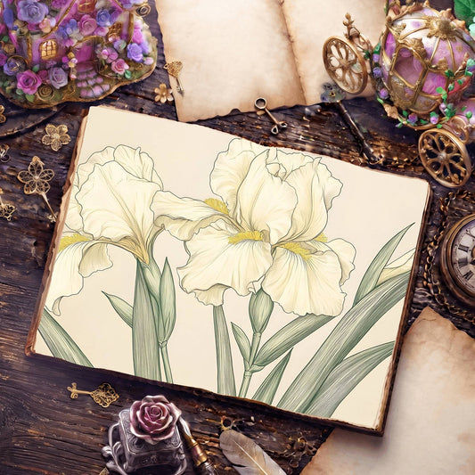 Irises Digital Papers