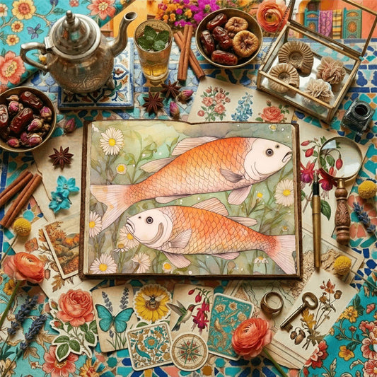 Koi Fish Digital Papers