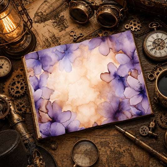 Lavender Crocuses Digital Papers