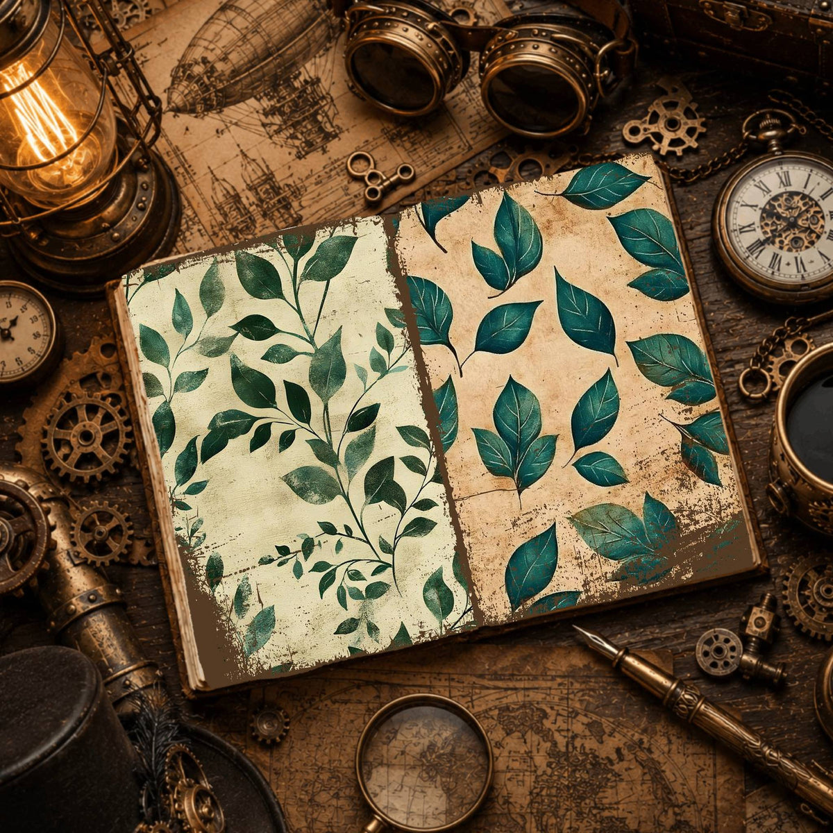 Leaves Digital Papers