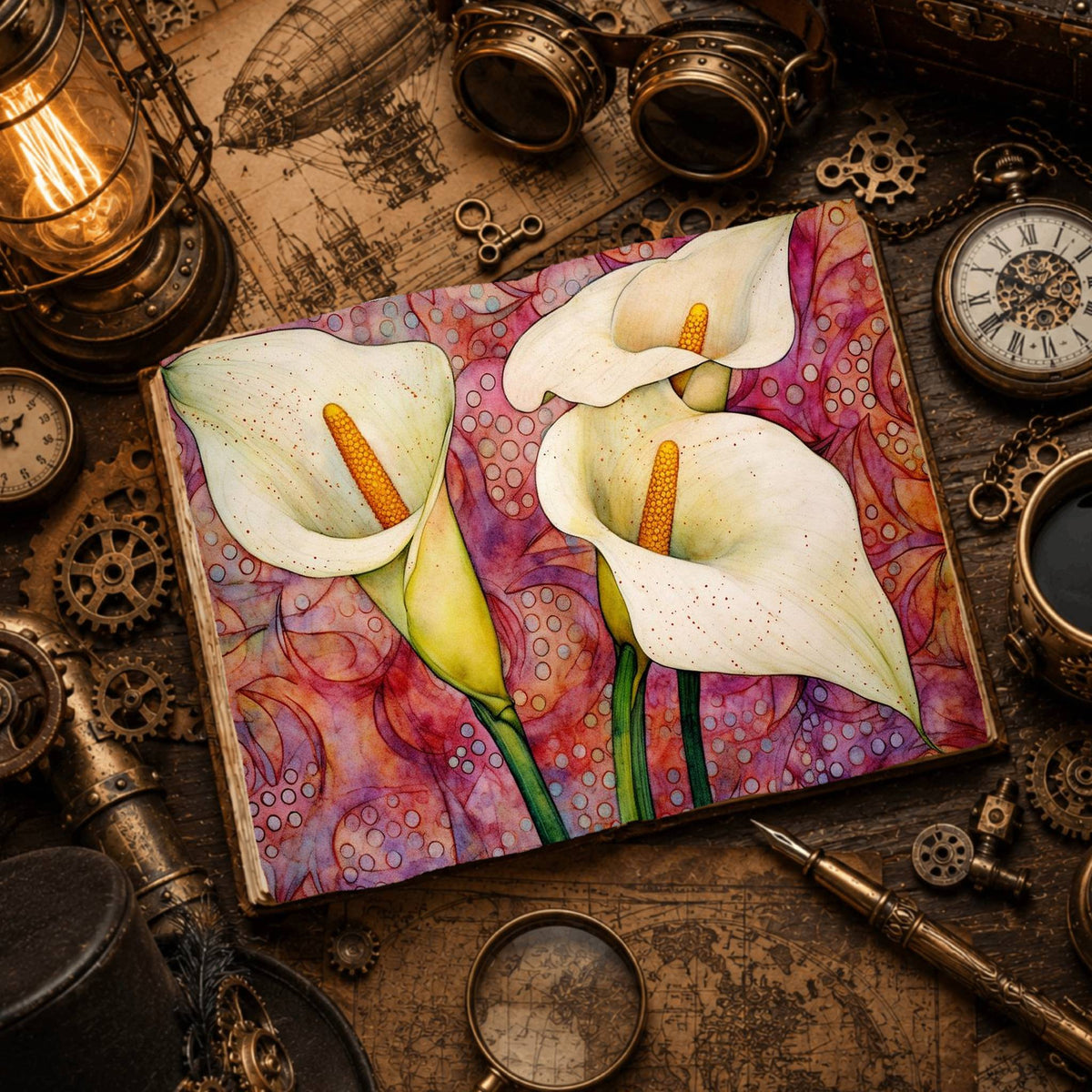 Lilies Digital Papers