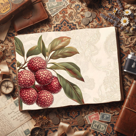 Lychees Digital Papers