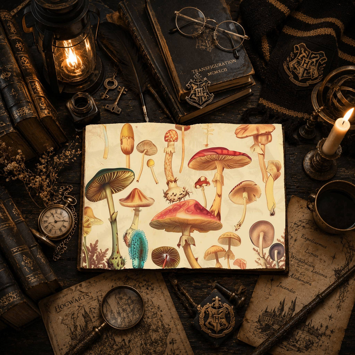Magic Mushrooms Digital Papers