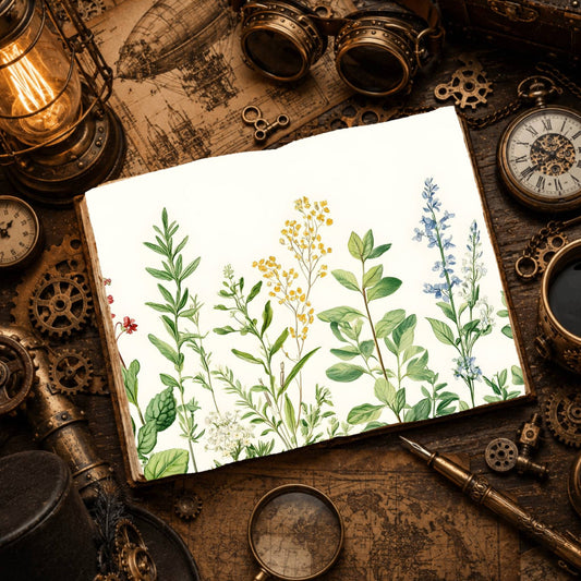 Medicinal Herbs Digital Papers