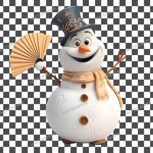 Melting Snowman Clipart Pngs