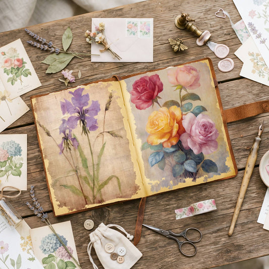 Mixed Flowers Digital Papers