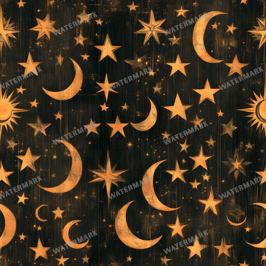 Moon Seamless Pattern