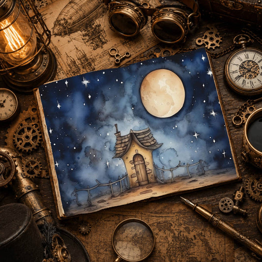 Moonlit Shed Digital Papers