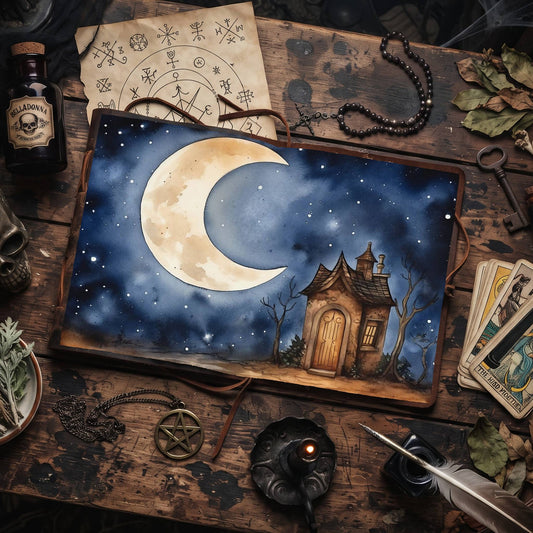 Moonlit Shed Digital Papers