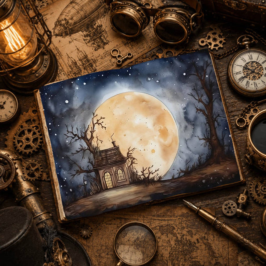 Moonlit Shed Digital Papers