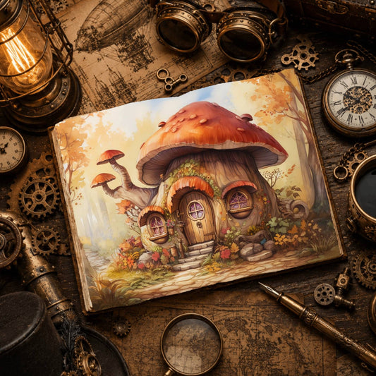 Mushroom Cottage Digital Papers