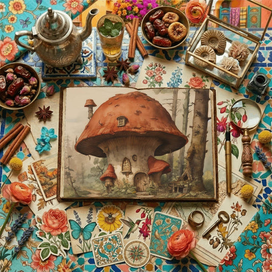 Mushroom Cottage Digital Papers