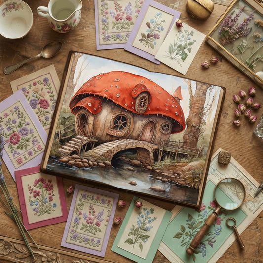 Mushroom Cottage Digital Papers