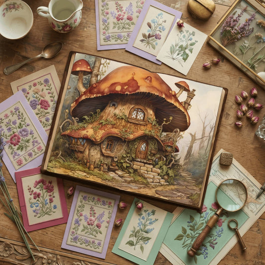 Mushroom Cottage Digital Papers