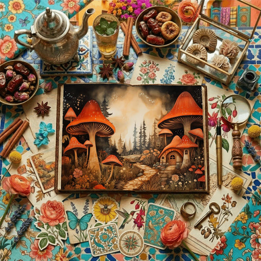 Mushroom Village Digital Papers