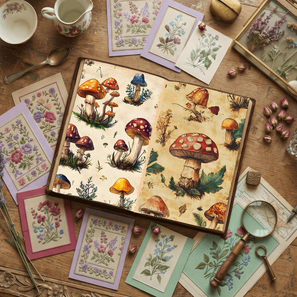Mushroom Digital Papers