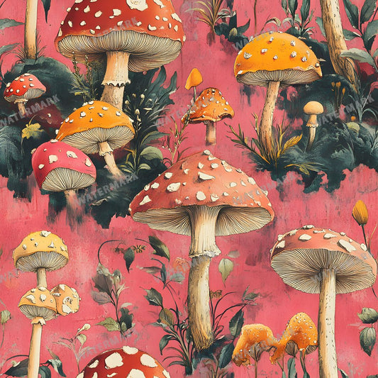 Mushrooms Seamless Pattern