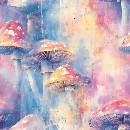 Mushrooms Seamless Pattern