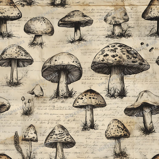 Mushrooms Seamless Pattern
