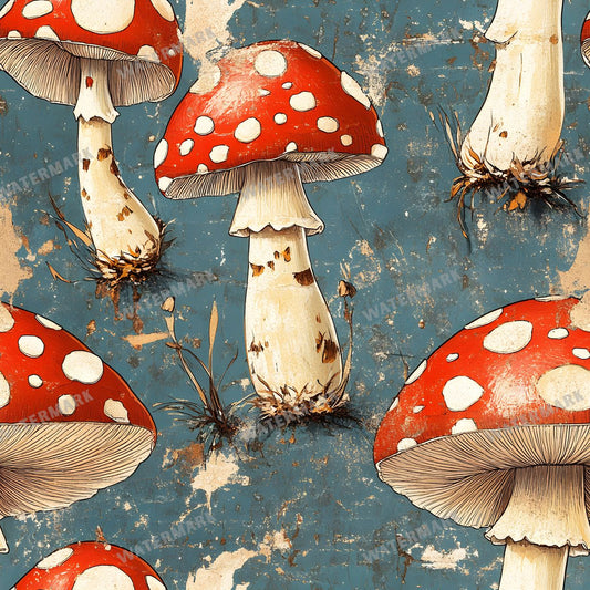 Mushrooms Seamless Pattern