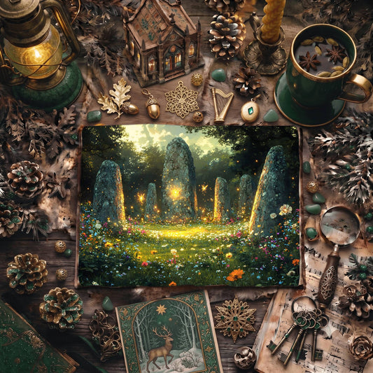 Mystic Fairy Forest Digital Papers