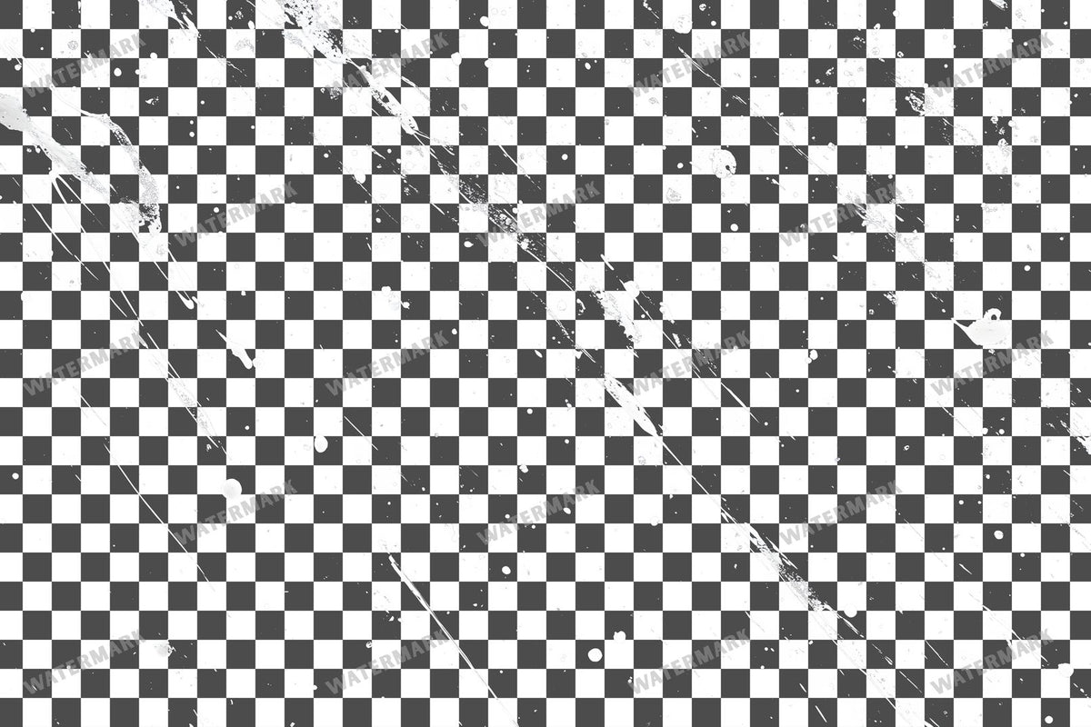 Paint Splatter Abstract Splashes PNG overlay on a transparent checkered background, preview 1