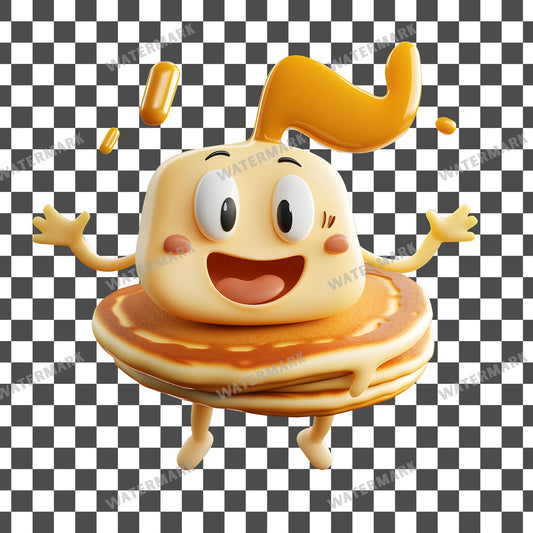 Pancakeflipping Character Clipart Pngs
