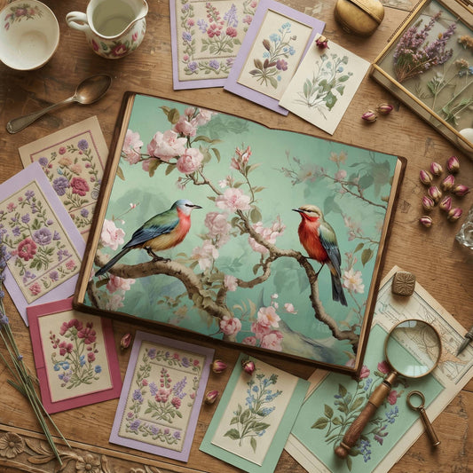 Pastel Birds Digital Papers