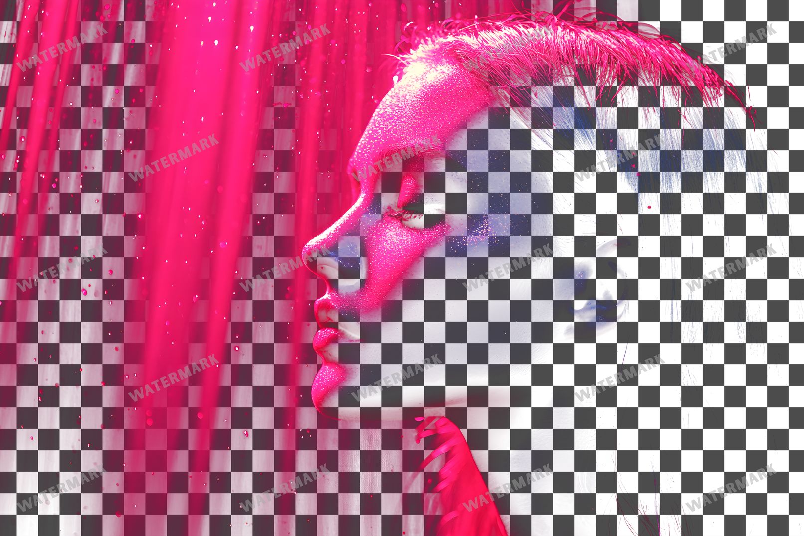Pink Glitter Lighting Dramatic Transparent Overlay Pngs