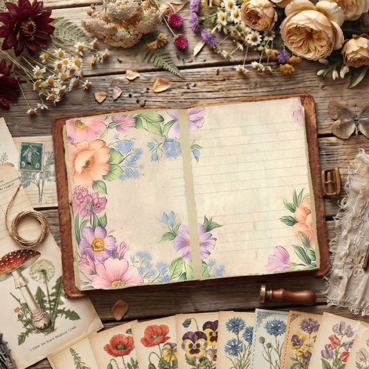 Plain Flower Digital Papers