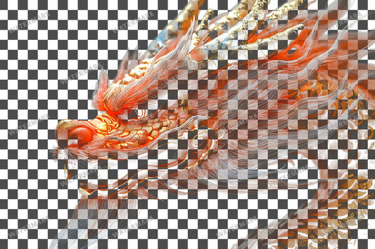 Red Chinese Dragon Overlay