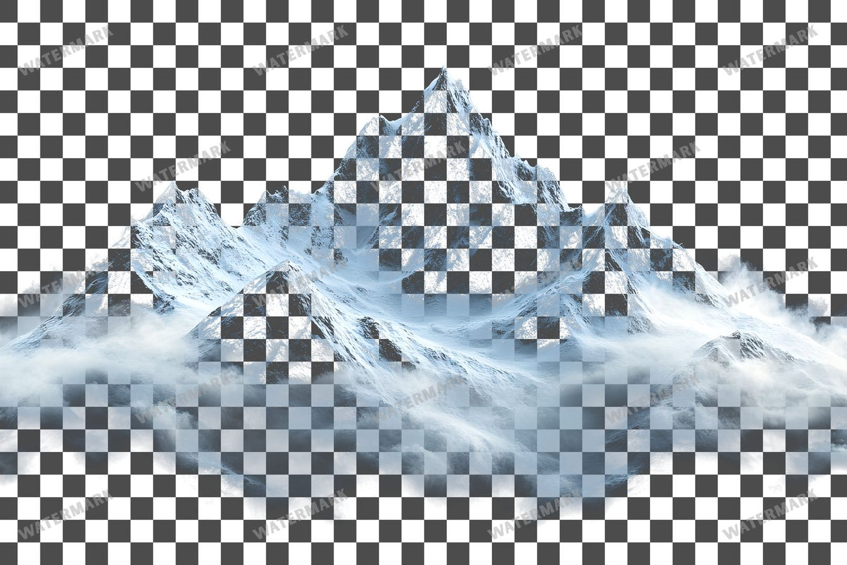 Rocky Mountain Overlay Snowy Peak