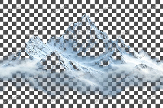 Rocky Mountain Overlay Snowy Peak